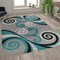 Flash Furniture Turquoise 6' x 9' Distressed Abstract Area Rug OKR-RG1100-69-TQ-GG - alternate 5